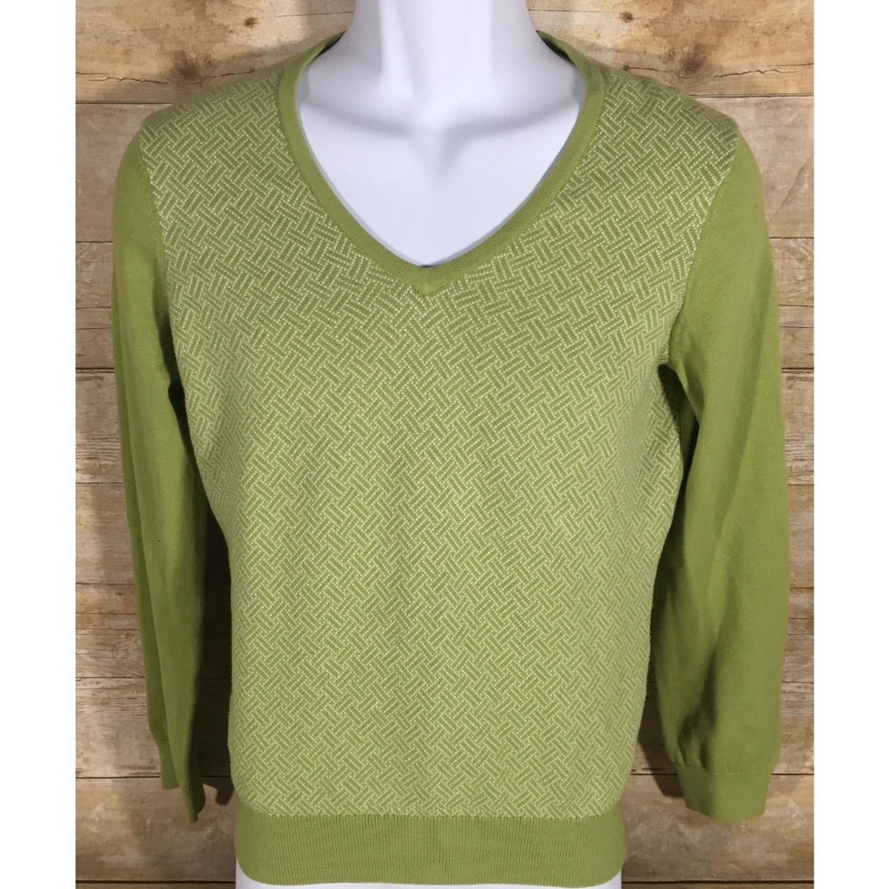Cutter & Buck Women's V Neck Long Sleeve Sweater S